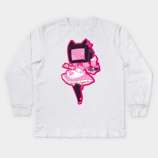 TV head Maid, pastel color scheme Kids Long Sleeve T-Shirt